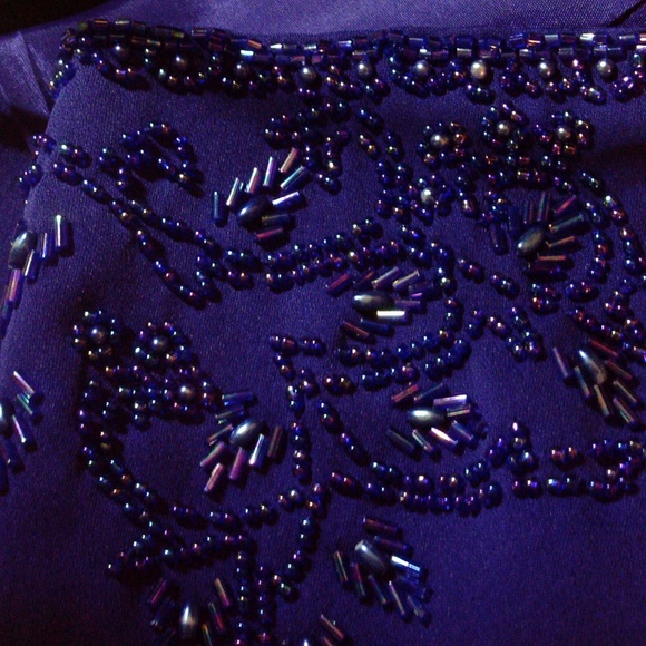 Elegant Purple Women's Dress - Picture 4 of 5